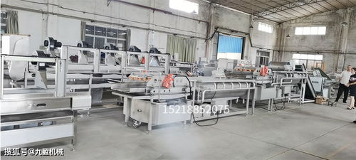 2020年学校食堂净菜加工流水线设备