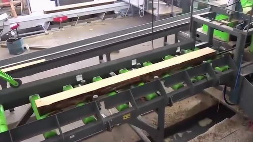 机械化木材加工厂 树干到木板的现代技术革新